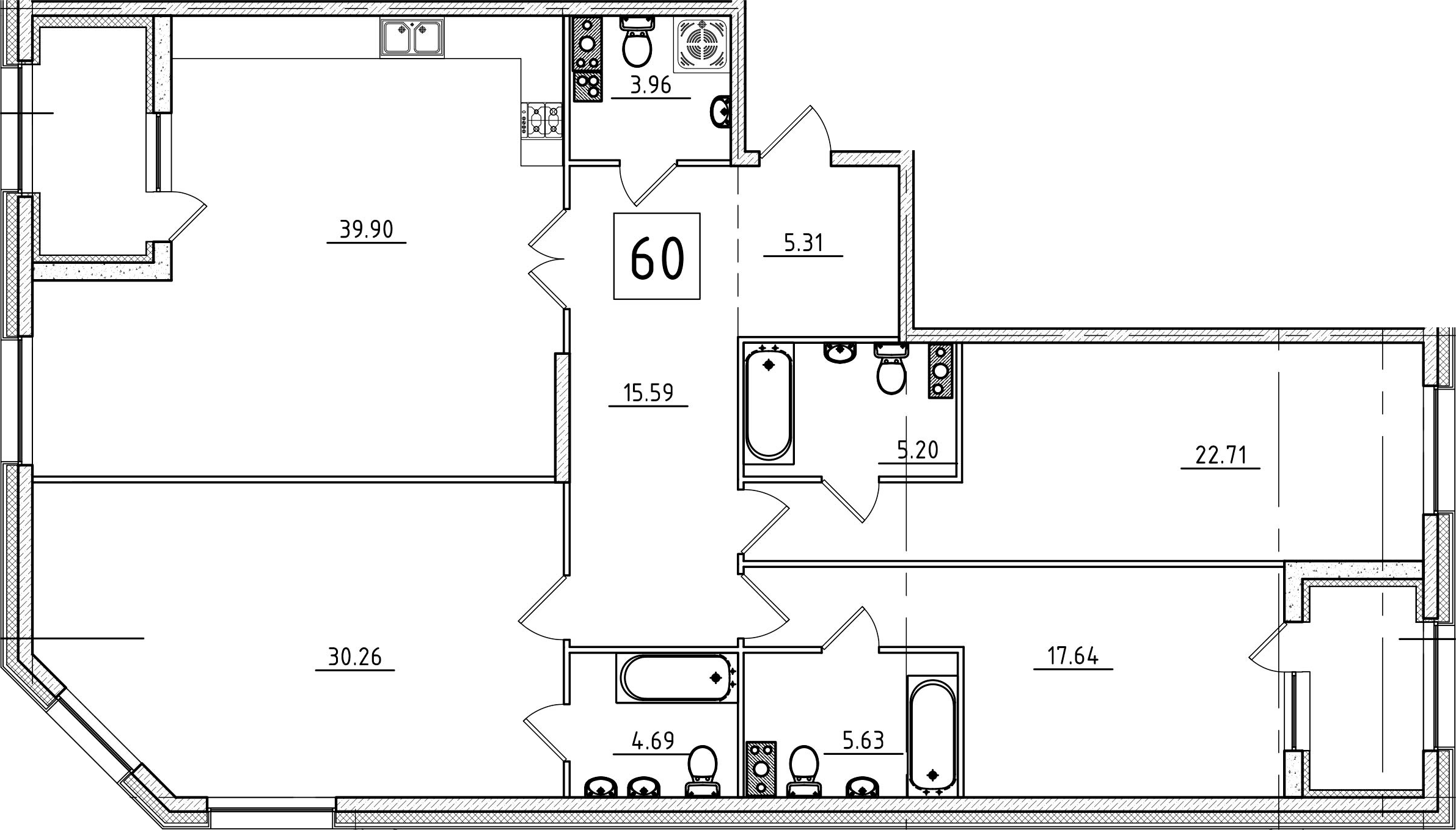 Купить 3-комнатную квартиру 157м²Петровская Доминанта от застройщика ГК  Эталон. Санкт-Петербург